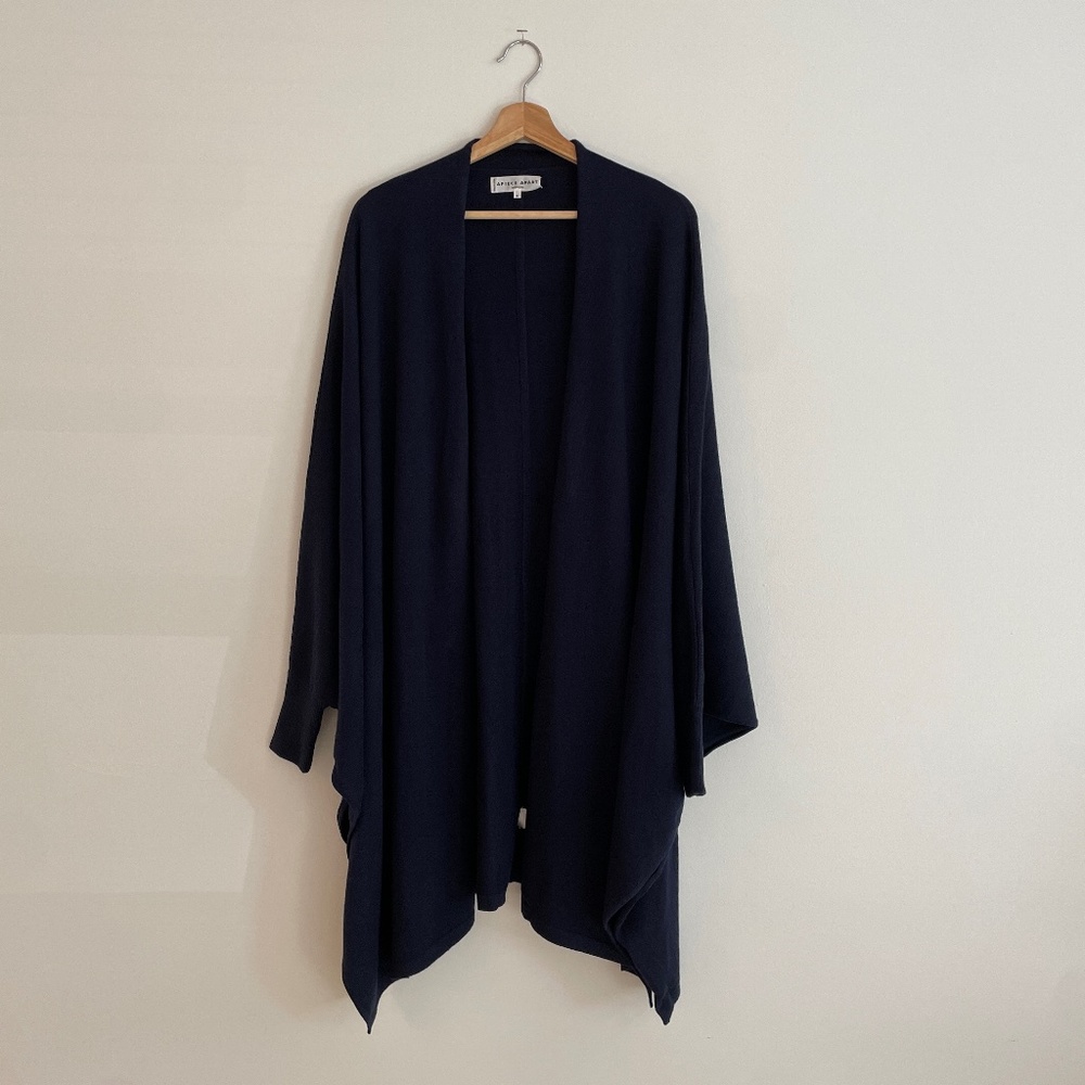 Apiece Apart Shawl Sweater in Navy